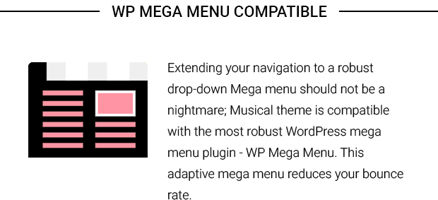 WP Mega Menu Compatible