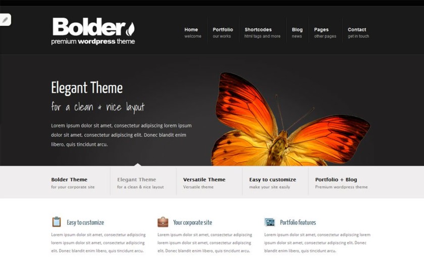 Bolder Free Portfolio WordPress Theme
