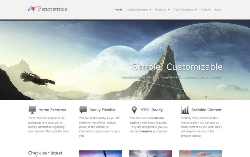 Panoramica Free Portfolio WordPress Theme