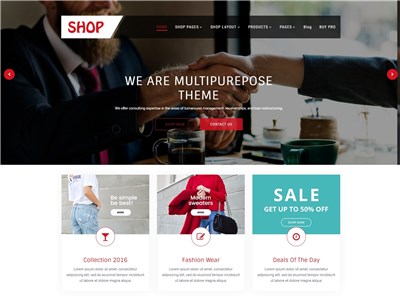 Multipurpose-Shop Wordpress theme screenshot