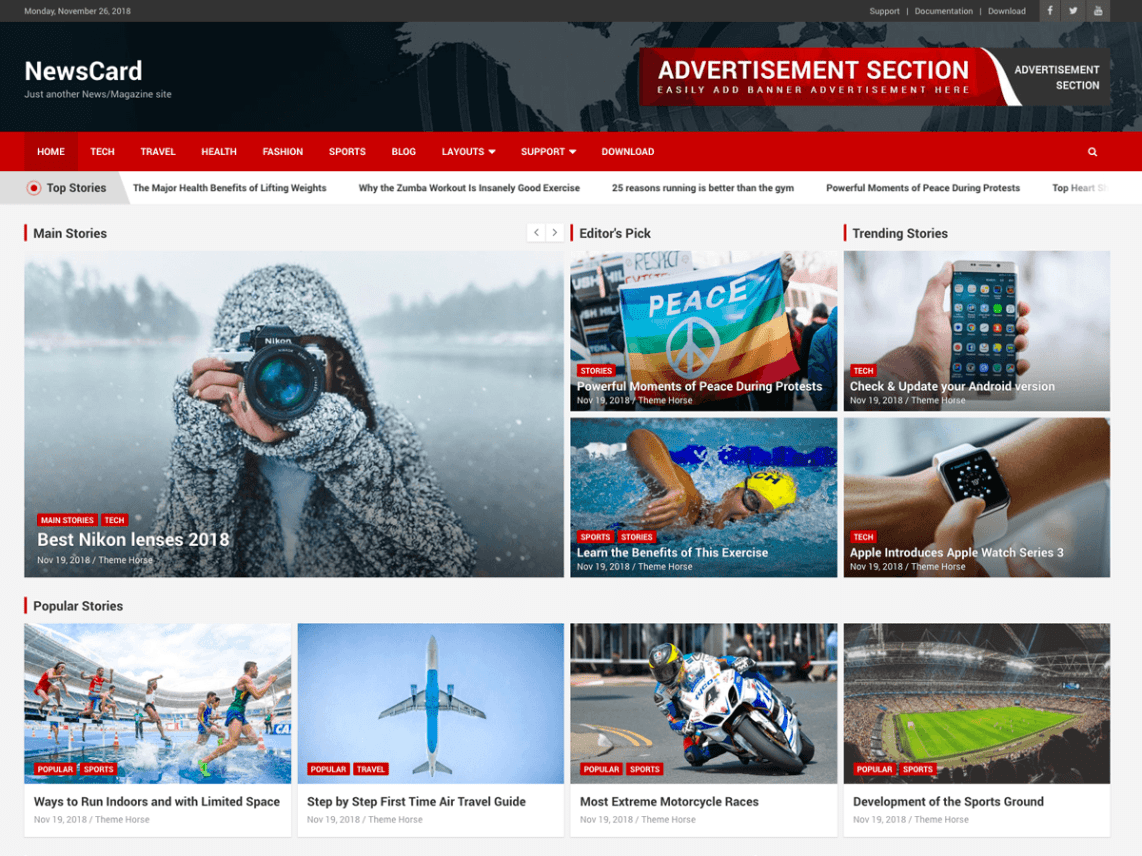NewsCard – Multi-Purpose News/Magazine WordPress Theme