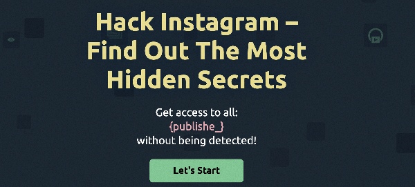 Hack Instagram - Zistite najviac skryté tajomstvá
