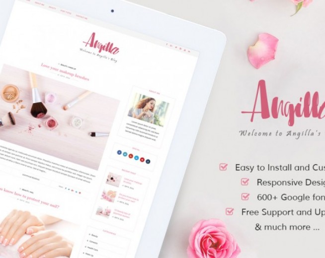 Angilla – Free premium WordPress blogging theme