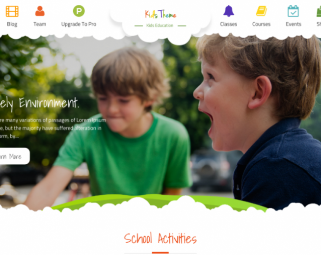 Kids Education – Free kindergarten and preschool WordPress theme