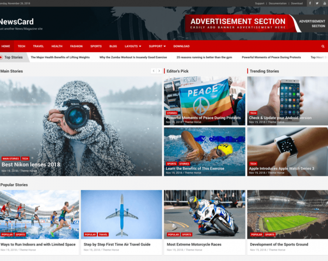 NewsCard – Multi-Purpose News/Magazine WordPress Theme