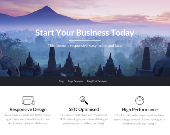BusinessBuilder – Free Business Landing Page & blog WordPress theme