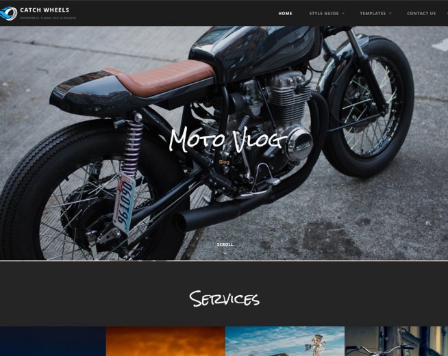 Catch Wheels – Free Motovlogging WordPress theme