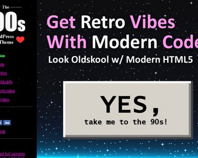 Back to The 90s Retro Theme for WordPress