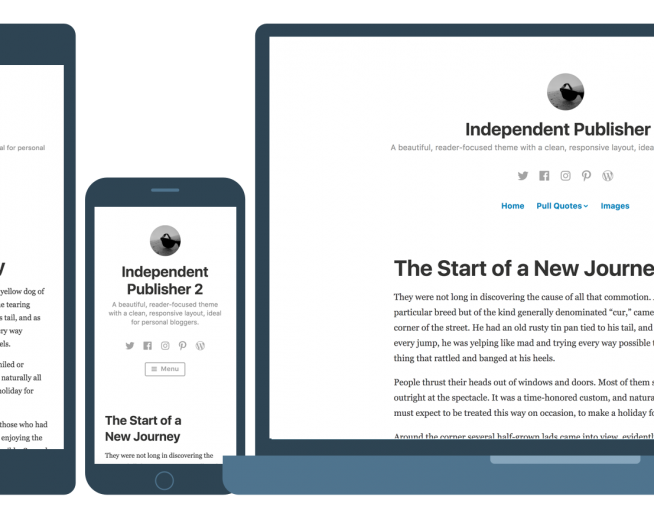 Independent Publisher 2 – minimalist and personal Wp theme for writers and bloggers