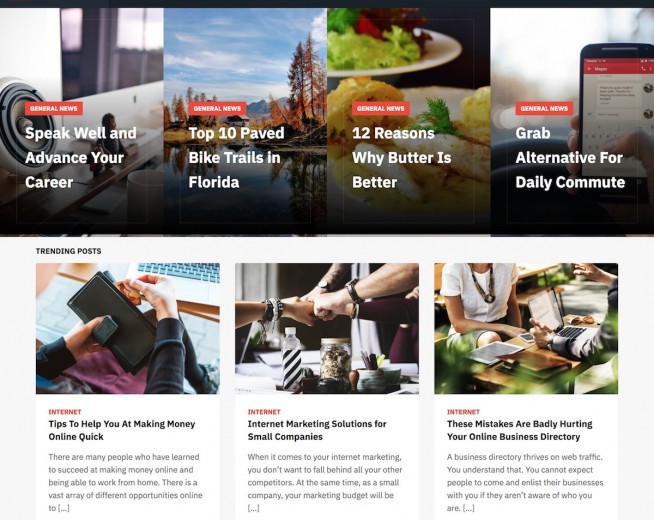 Sidebar – Free Magazine WordPress Food Theme