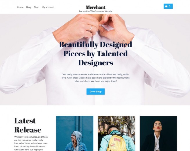 Merchant Online Store – Free Woocommerce WordPress theme