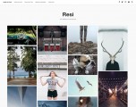 Resi – Free clean gallery WordPress theme