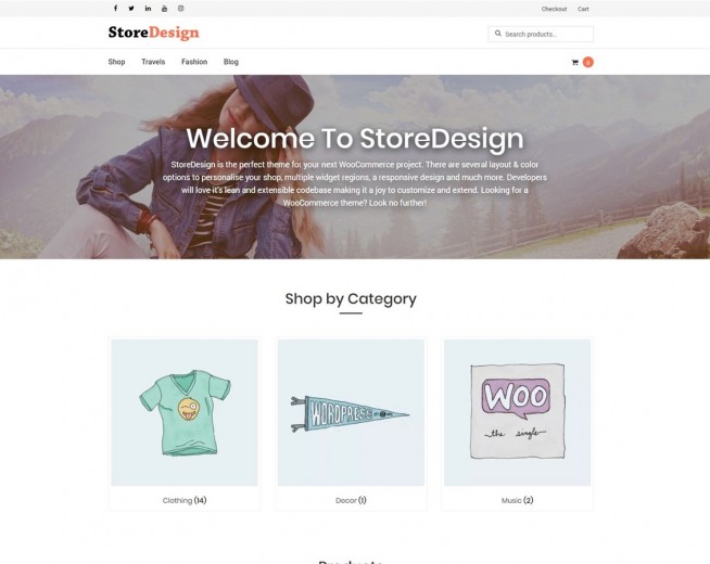StoreDesign – Free Woocommerce WordPress theme